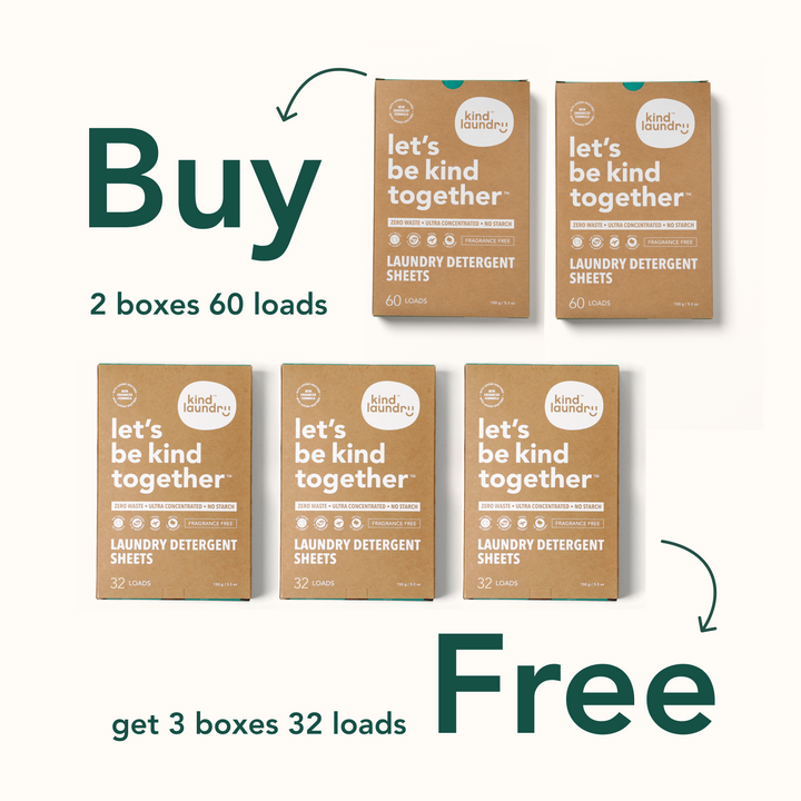 Buy 2 Get 3 Free - Laundry Detergent Sheets